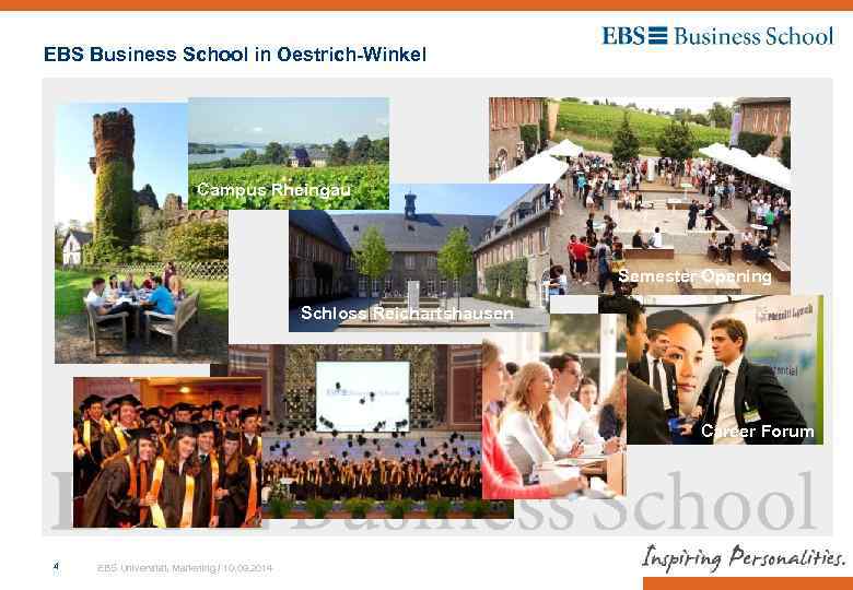 EBS Business School in Oestrich-Winkel Campus Rheingau Semester Opening Schloss Reichartshausen Career Forum 4