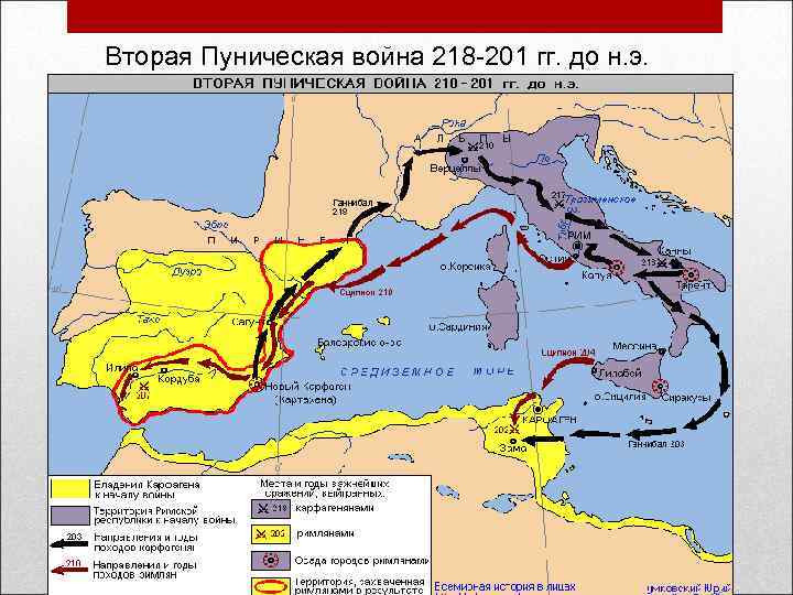 Вторая Пуническая война 218 -201 гг. до н. э. 