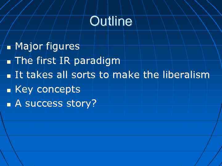 Outline Major figures The first IR paradigm It takes all sorts to make the