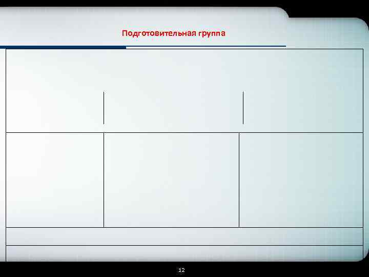 Подготовительная группа 12 