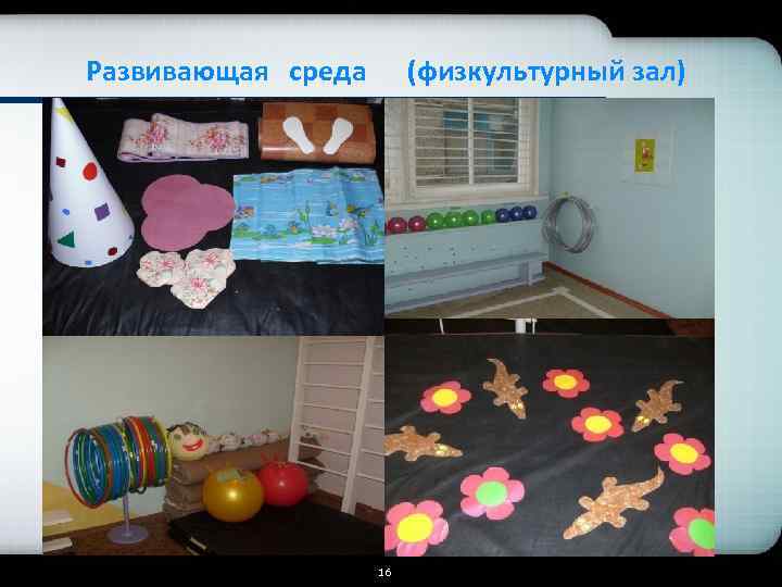 Развивающая среда (физкультурный зал) 16 