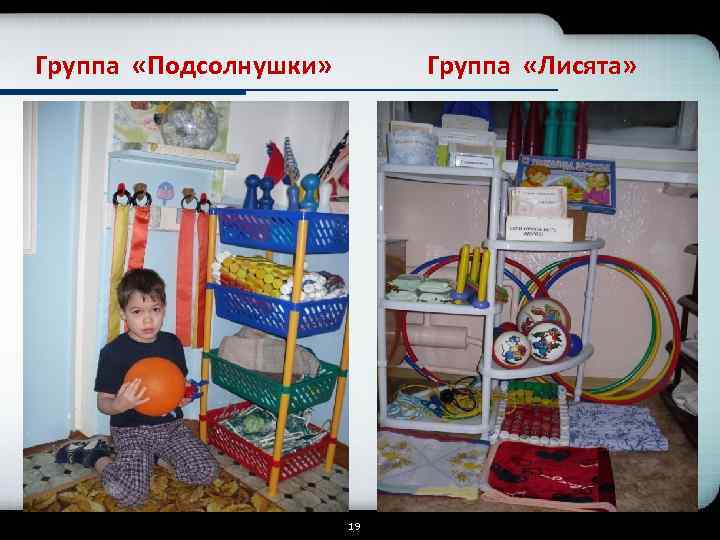 Группа «Подсолнушки» Группа «Лисята» 19 