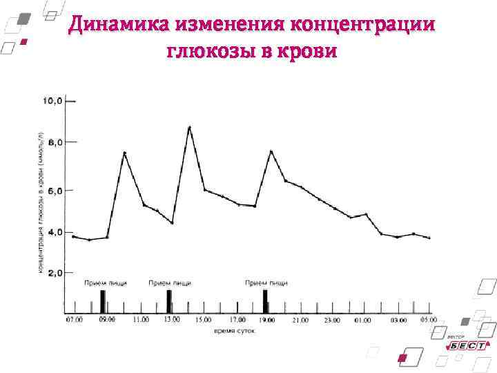 Сахар в течении дня