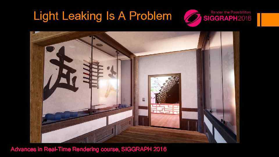 Light Leaking Is A Problem Advances in Real-Time Rendering course, SIGGRAPH 2016 