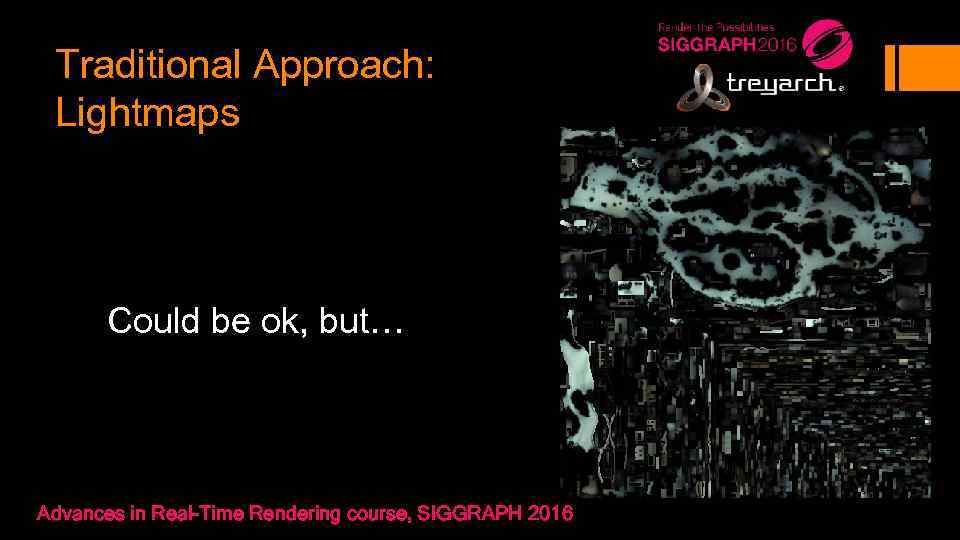 Traditional Approach: Lightmaps Could be ok, but… Advances in Real-Time Rendering course, SIGGRAPH 2016