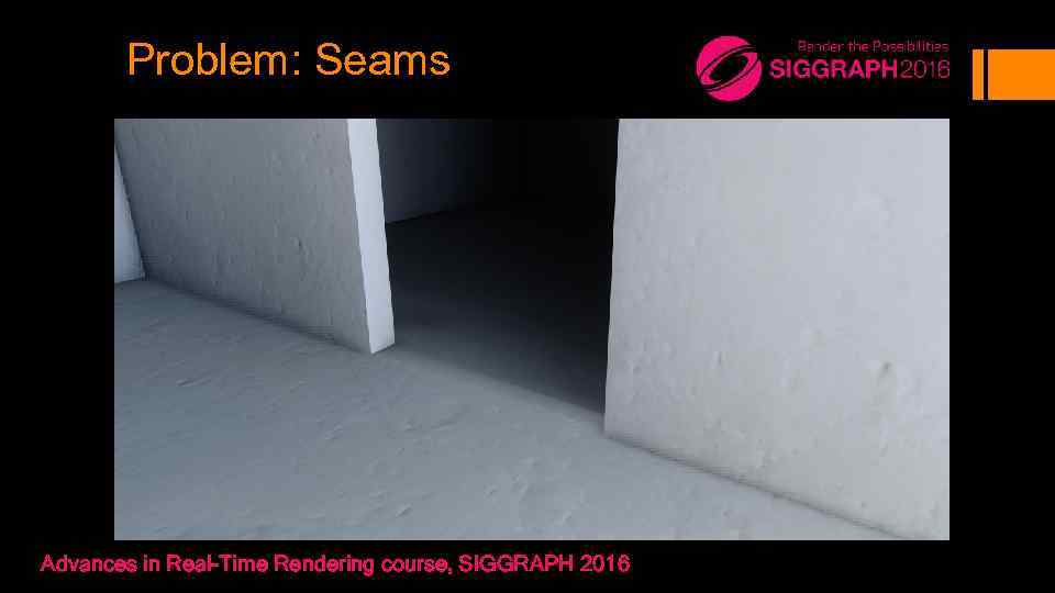 Problem: Seams Advances in Real-Time Rendering course, SIGGRAPH 2016 