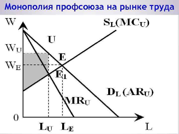 Монополия профсоюза на рынке труда 