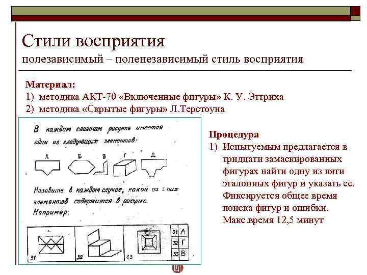 Методика акт