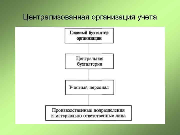 Централизованная организация учета 