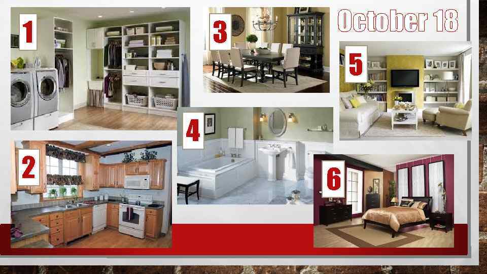 1 3 October 18 5 4 2 6 