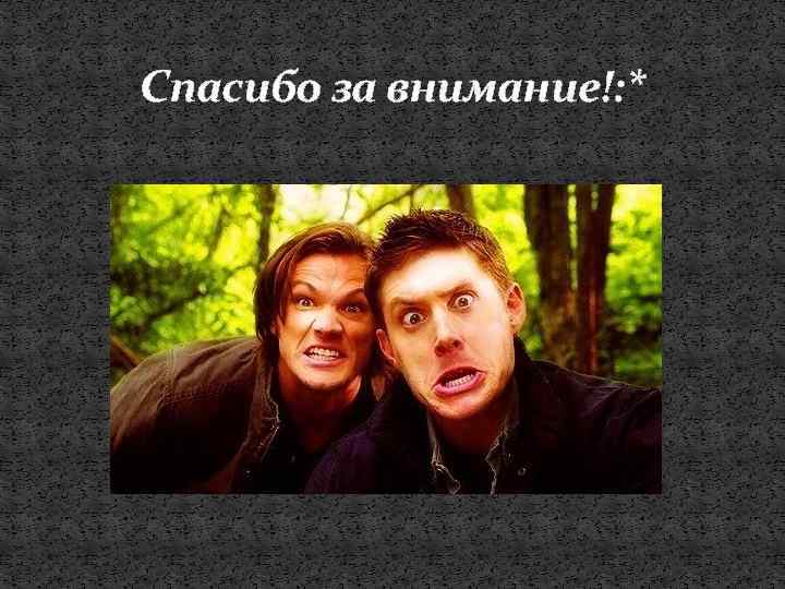 Спасибо за внимание!: * 
