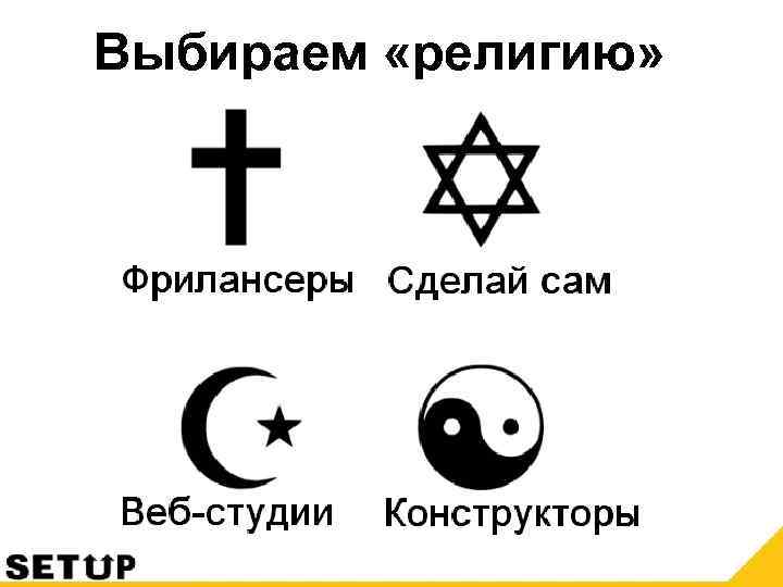 Выбираем «религию» 