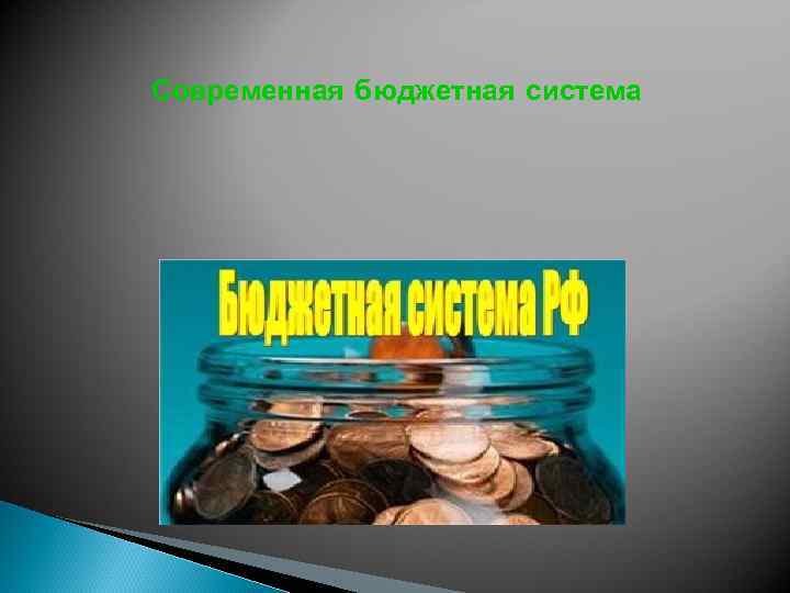 Современная бюджетная система 