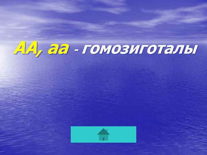 АА, аа - гомозиготалы 