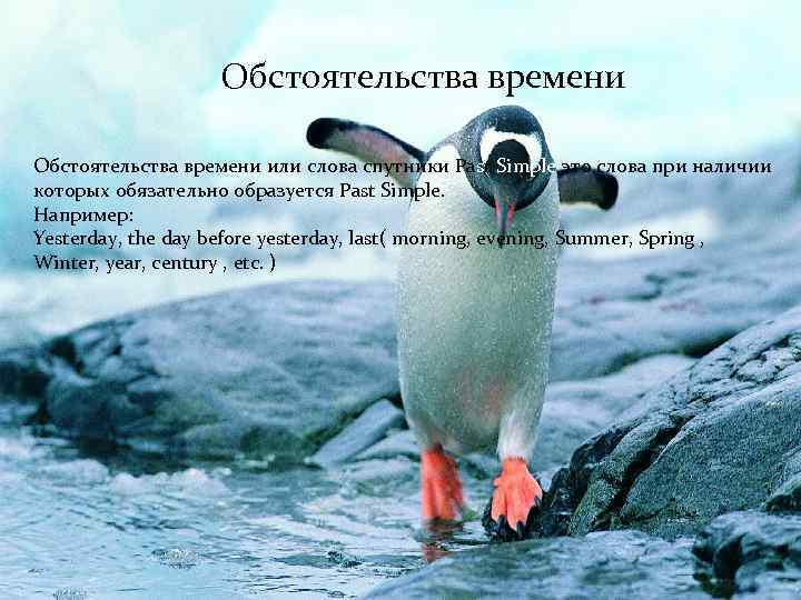 Обстоятельства времени или слова спутники Past Simple это слова при наличии которых обязательно образуется