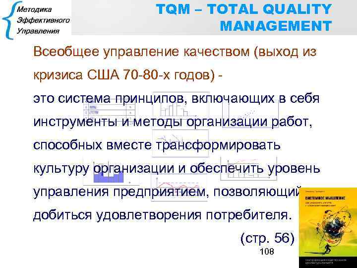 TQM – TOTAL QUALITY MANAGEMENT Всеобщее управление качеством (выход из кризиса США 70 -80