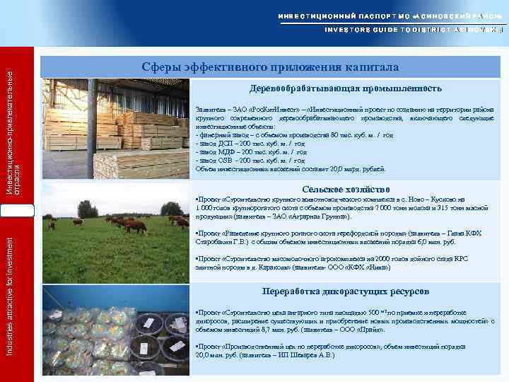 Инвестиционно-привлекательные отрасли И Н В Е С Т И Ц И О Н Н