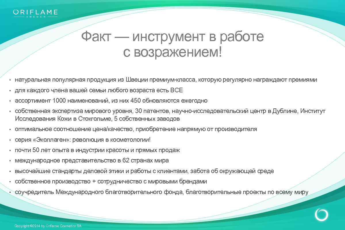 Презентация возражения в продажах