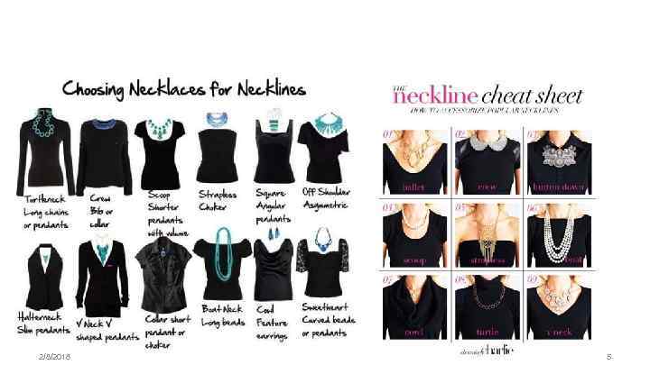 Как правильно выбрать украшение под определённый вырез ? 2/8/2018 15 