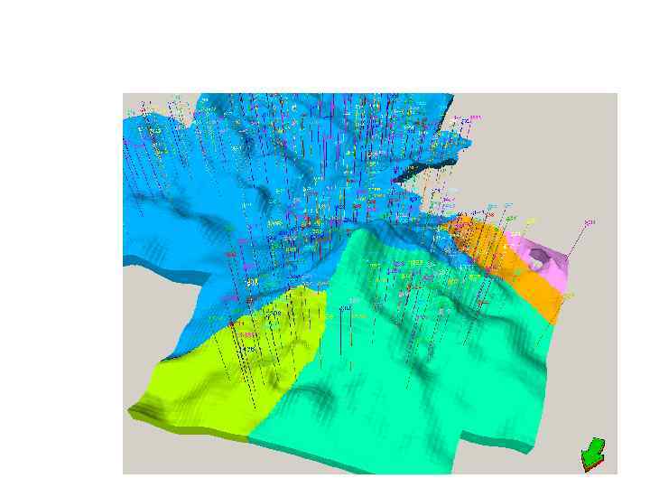 Куб сегментов, соответствующий четырем тектонически-экранированым залежам 