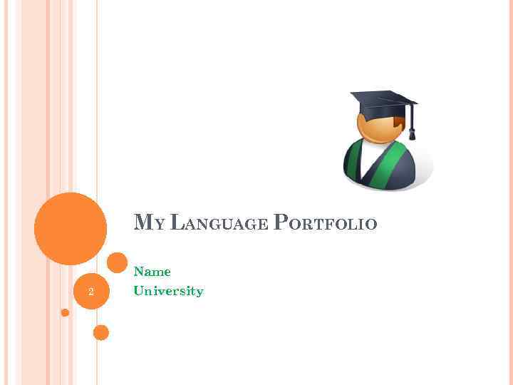 MY LANGUAGE PORTFOLIO Name 2 University 