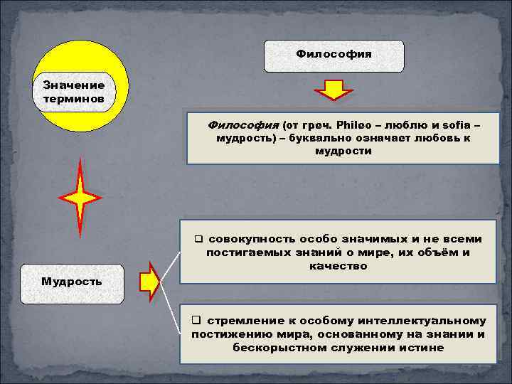 Понятие философия означает