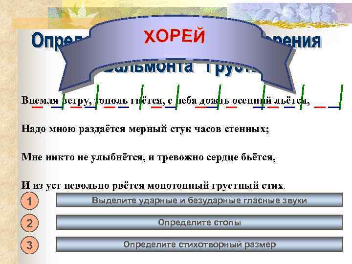 Внемля ветру, тополь гнётся, с неба дождь осенний льётся, Надо мною раздаётся мерный стук