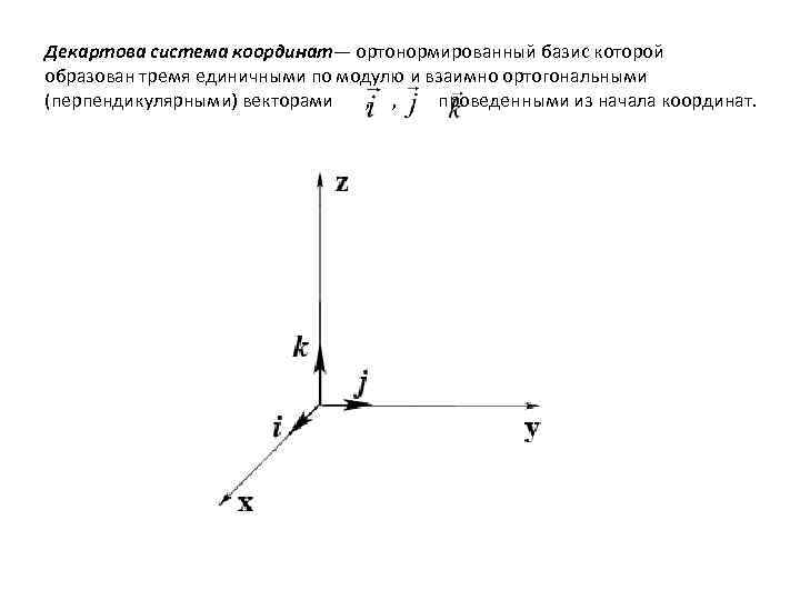 Координаты i j. Система координат ортонормированный Базис. Ортонормированный Базис i j k. Ортонормированный Декартов Базис. Правый ортонормированный Базис i j k.