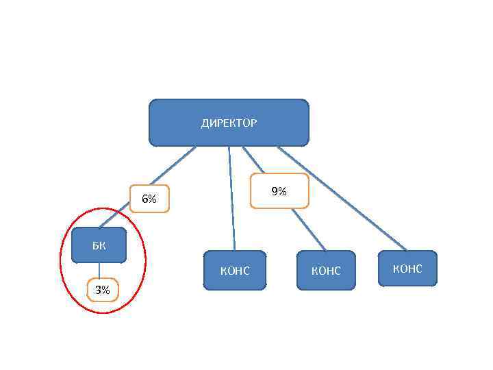 ДИРЕКТОР 9% 6% БК КОНС 3% КОНС 