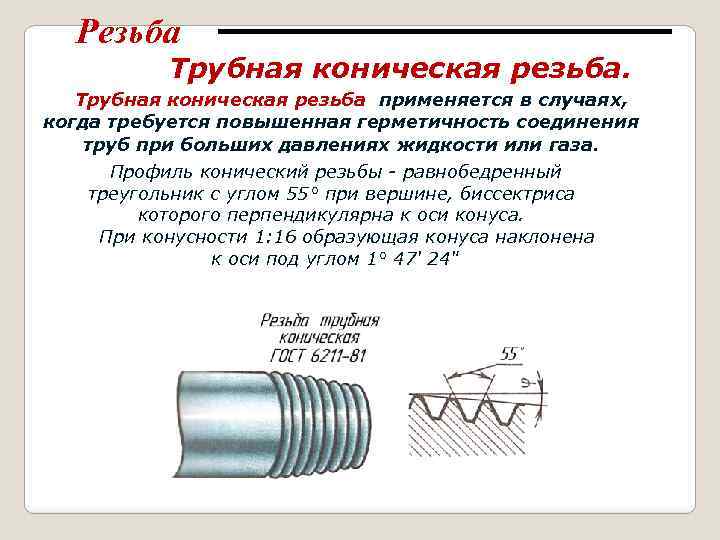 Коническая резьба. Резьба Трубная коническая угол профиля. Резьба дюймовая Трубная конусная. Параметры конической трубной резьбы. Трубная коническая резьба обозначение.