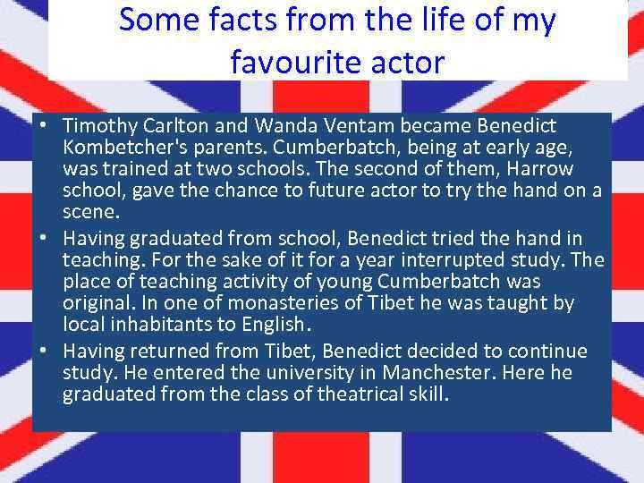 Some facts from the life of my favourite actor • Timothy Carlton and Wanda