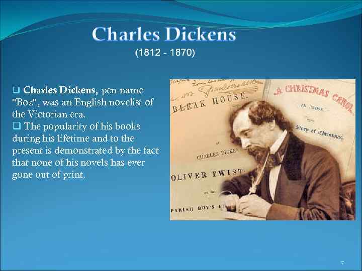 q Charles Dickens, pen-name 