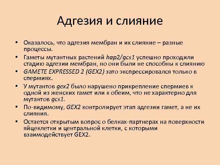 Адгезия и слияние • Оказалось, что адгезия мембран и их слияние – разные процессы.