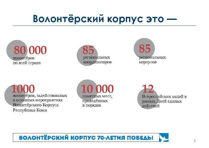Волонтёрский корпус это — 80 000 85 85 1000 10 000 12 волонтёров по