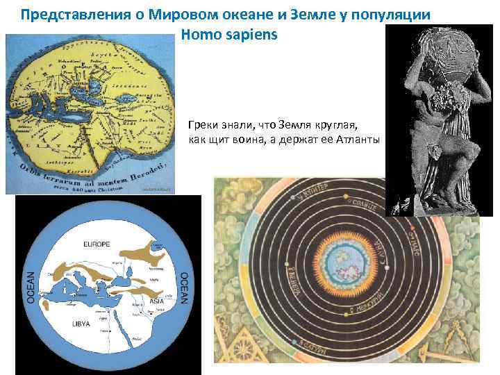 Представления о Мировом океане и Земле у популяции Homo sapiens Греки знали, что Земля