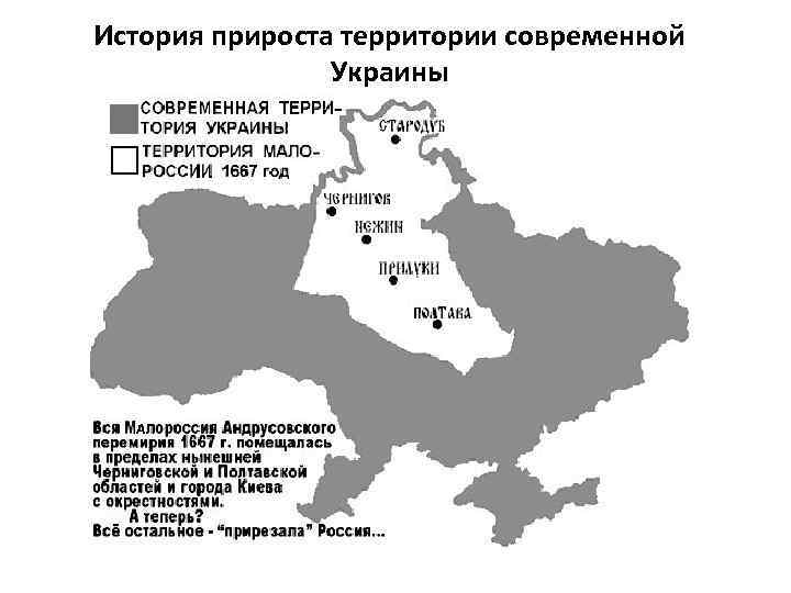 История прироста территории современной Украины 