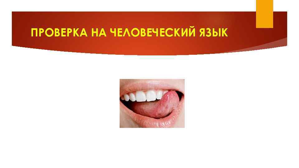 ПРОВЕРКА НА ЧЕЛОВЕЧЕСКИЙ ЯЗЫК 