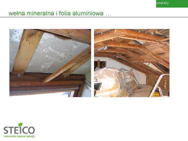 produkty wełna mineralna i folia aluminiowa … 