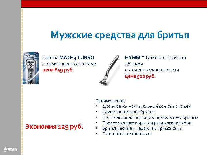 Мужские средства для бритья Бритва MACH 3 TURBO с 2 сменными кассетами цена 649
