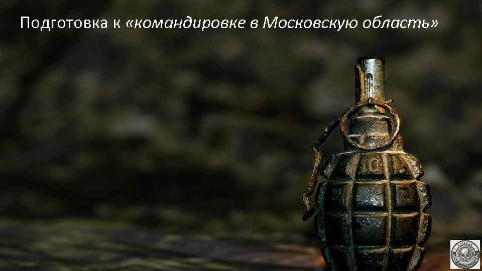 Подготовка к «командировке в Московскую область» 