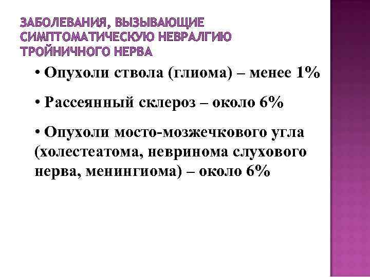 Лицевые боли неврология презентация