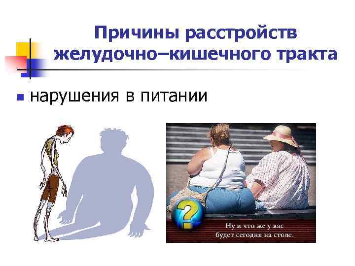 Причины расстройств желудочно–кишечного тракта n нарушения в питании 