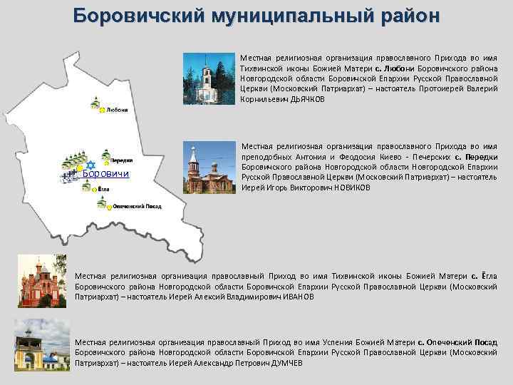 Боровичский муниципальный район Местная религиозная организация православного Прихода во имя Тихвинской иконы Божией Матери