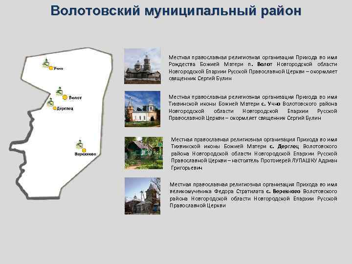 Волотовский муниципальный район Местная православная религиозная организация Прихода во имя Рождества Божией Матери п.