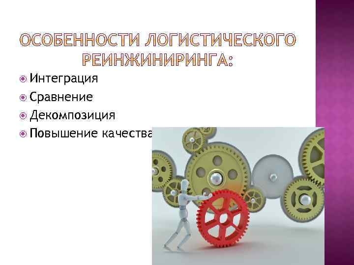  Интеграция Сравнение Декомпозиция Повышение качества 