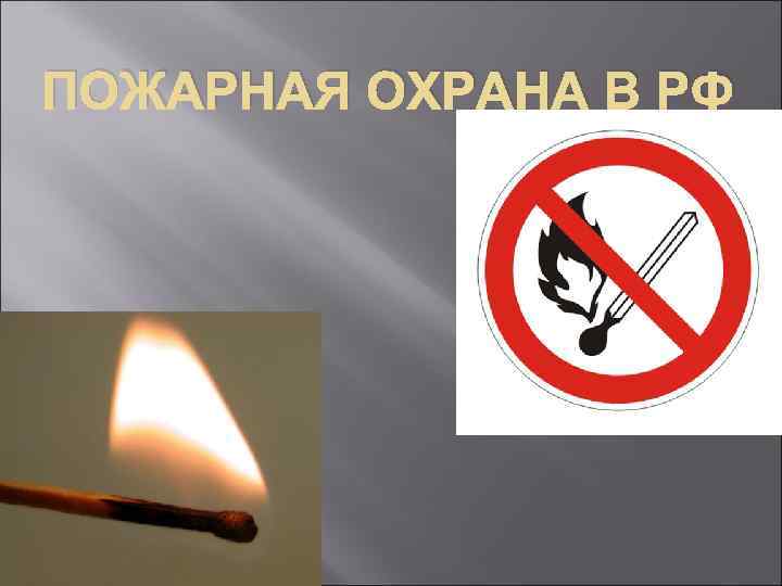 ПОЖАРНАЯ ОХРАНА В РФ 