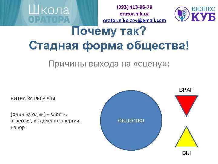 (093) 413 -98 -79 orator. mk. ua orator. nikolaev@gmail. com Почему так? Стадная форма