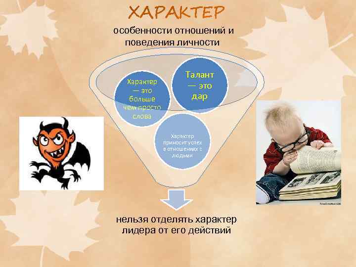  особенности отношений и поведения личности Характер — это больше чем просто слова Талант