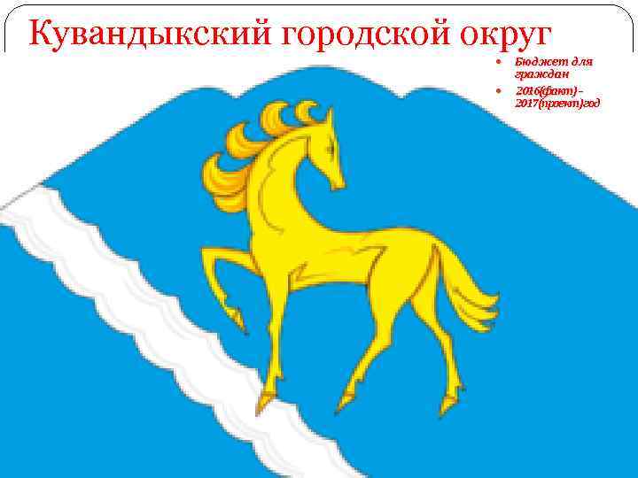 Кувандыкский городской округ Бюджет для граждан 2016(факт)– 2017(проект)год 