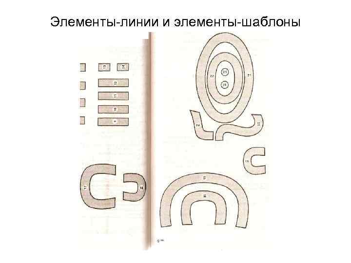 Элементы-линии и элементы-шаблоны 